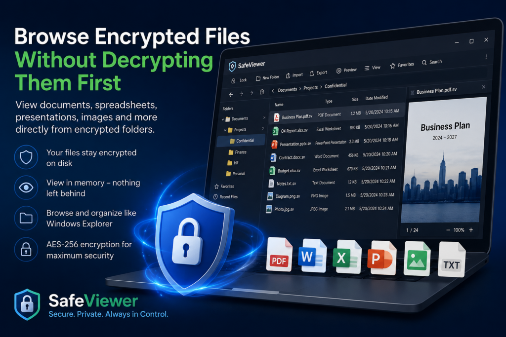 Browse Encrypted Files Without Decrypting Them First