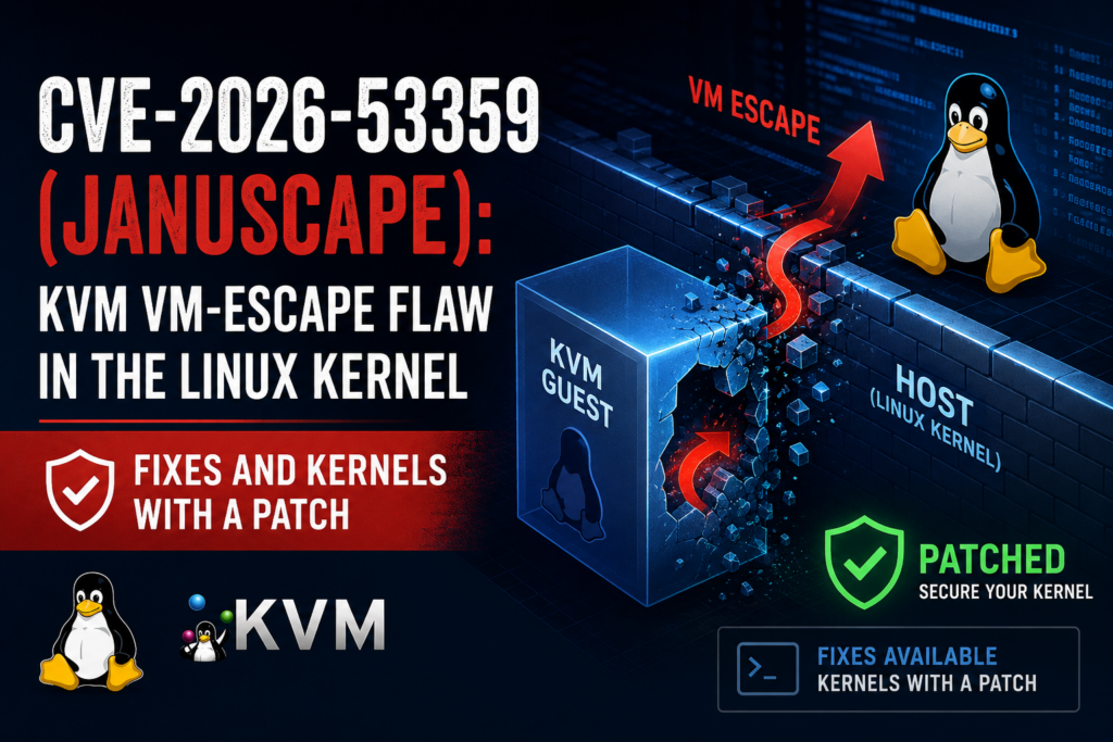 CVE-2026-53359 (Januscape): KVM VM-Escape Flaw in the Linux Kernel — Fixes and Kernels With a Patch