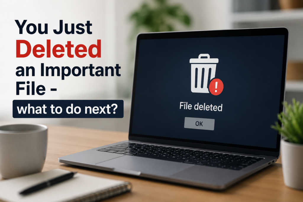 You Just Deleted an Important File — Here’s Exactly What to Do Next