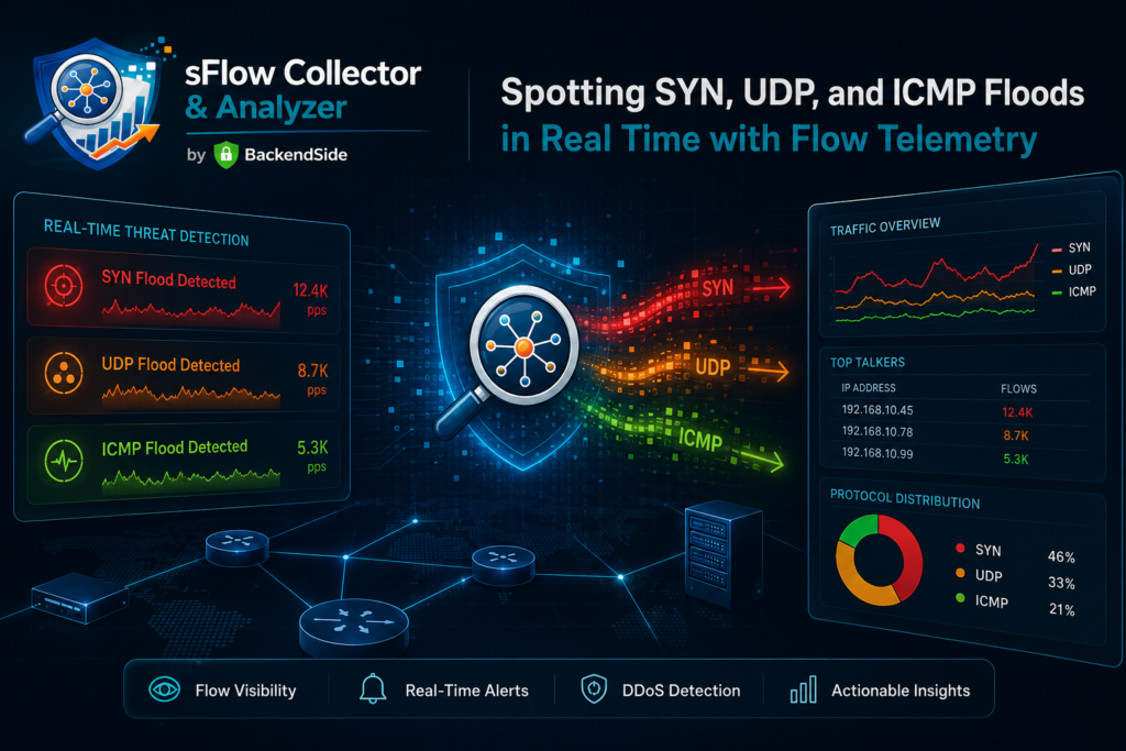 Spotting SYN, UDP, and ICMP Floods in Real Time with Flow Telemetry