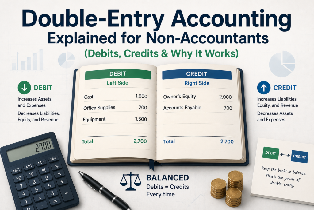 Double-Entry Accounting Explained for Non-Accountants (Debits, Credits and Why It Works)