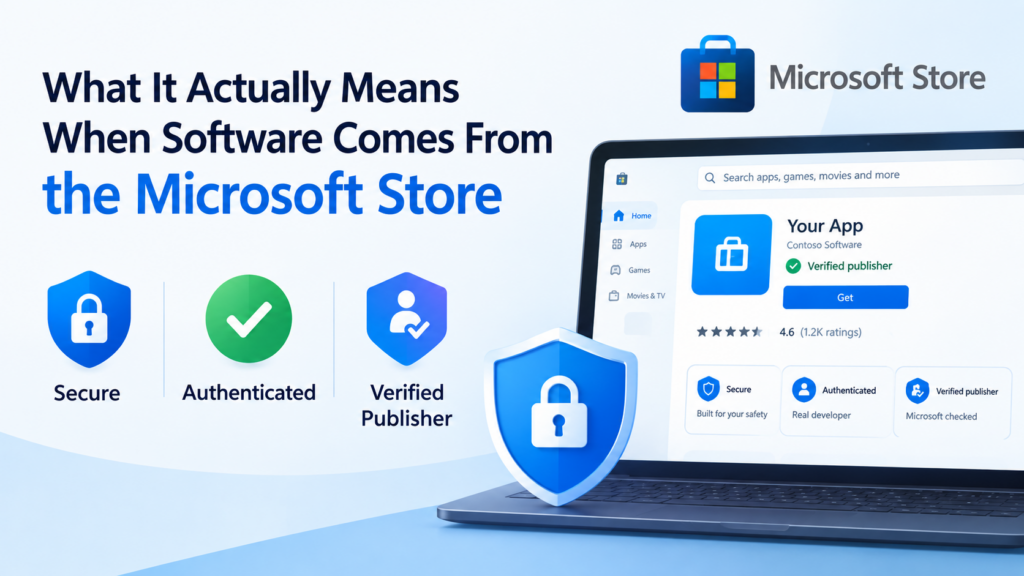 What It Actually Means When Software Comes From the Microsoft Store