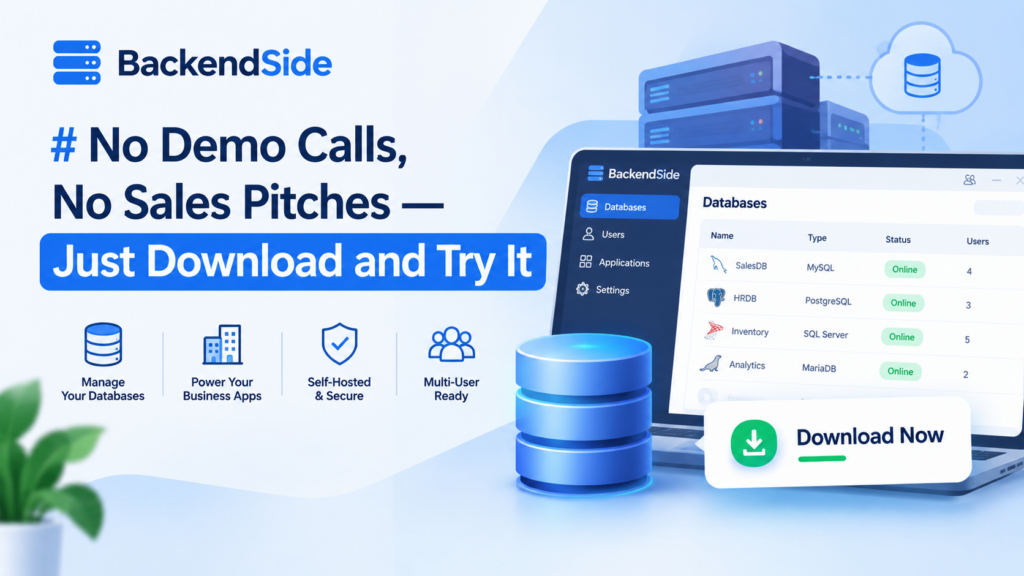 No Demo Calls, No Sales Pitches — Just Download and Try It
