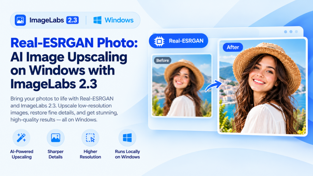 Real-ESRGAN Photo: AI Image Upscaling on Windows with ImageLabs 2.3