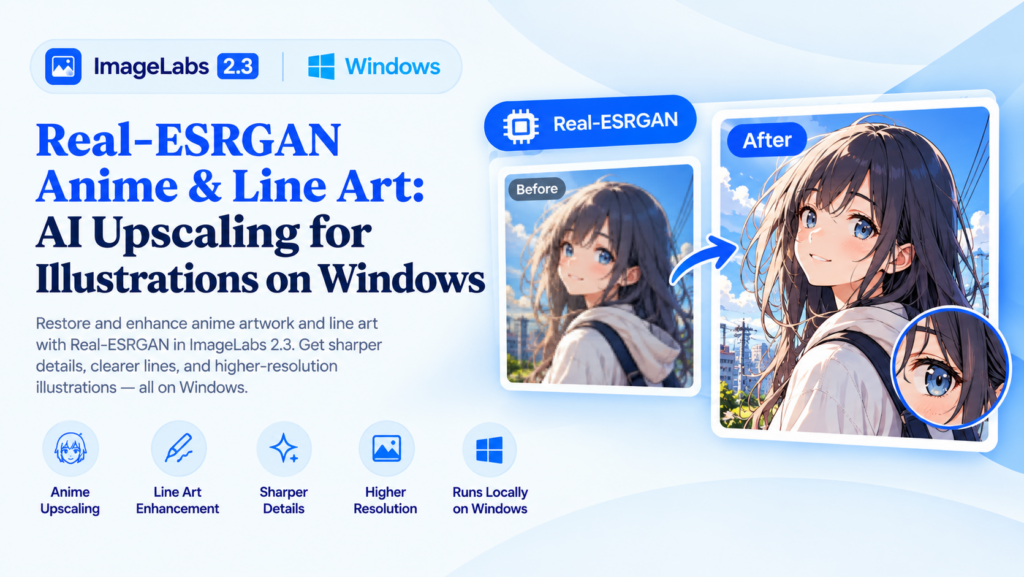 Real-ESRGAN Anime & Line Art: AI Upscaling for Illustrations on Windows