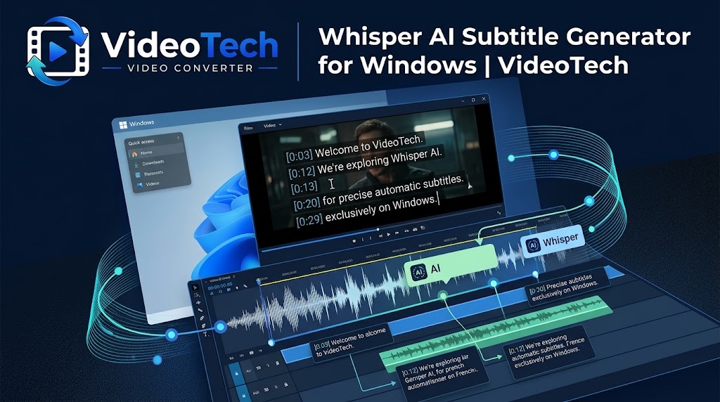 Whisper AI Subtitle Generator for Windows | VideoTech